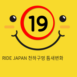 RIDE JAPAN 천하구멍 틈새변화